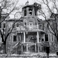 Labour Temple exterior, after the fire