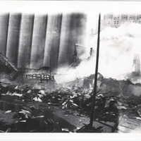 Fire behind Pool 7