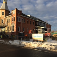 Labour Temple under renovations, December 2021